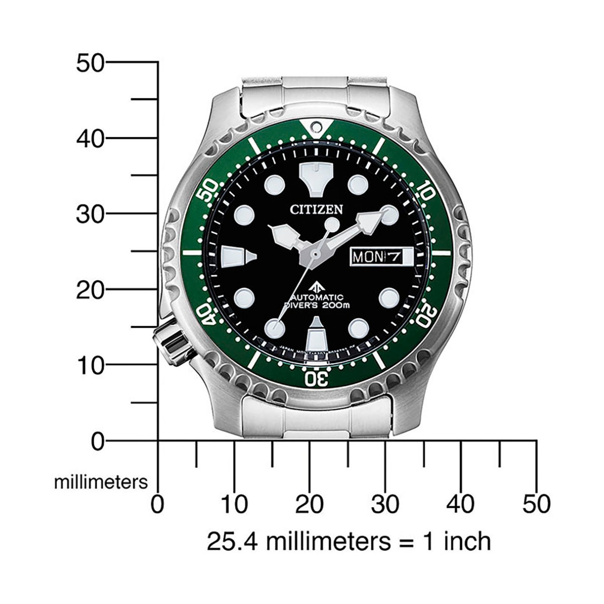 Citizen Automatikuhr »Promaster Mechanical Diver« Armbanduhr, Herrenuhr, Damenuhr, Taucheruhr, bis 20 bar wasserdicht
