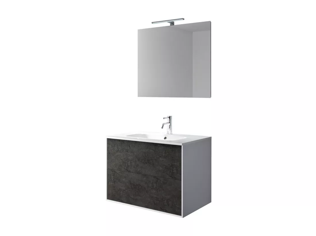 Ensemble de salle de bain 4 pièces IGEA oxyde