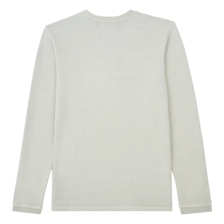 Velva Sheen T-shirt Manches Longues Henley Coton | Gris