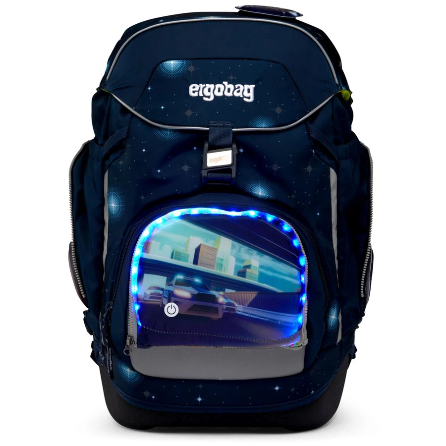 Ergobag Zubehör Pack  Cubo light Zippies LED - Zip Fronttasche Polizei