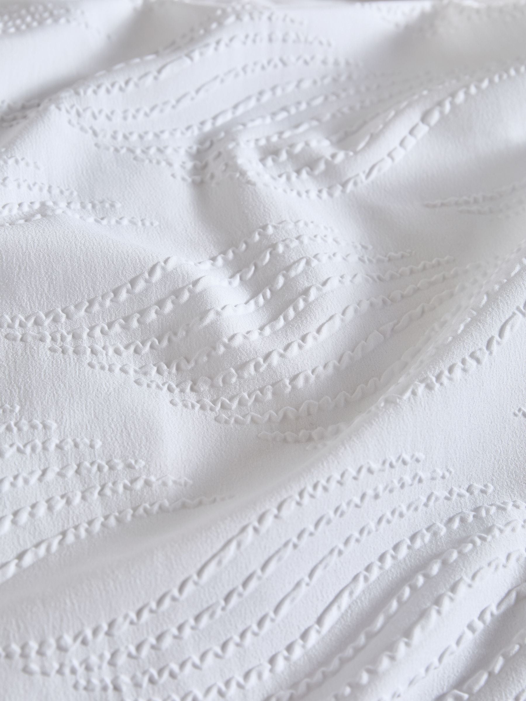 Wave Embossed Duvet Cover and Pillowcase Set