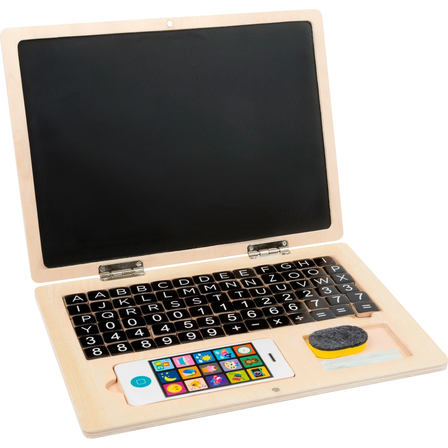 small foot® Holz-Laptop mit Magnet-Tafel