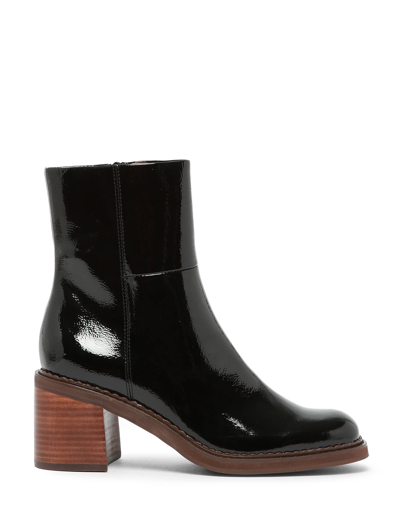 Bottines  talon Rebabi en cuir MAM'ZELLE