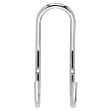 Kapstok 2 haken Gerome chroom zamak 58 mm