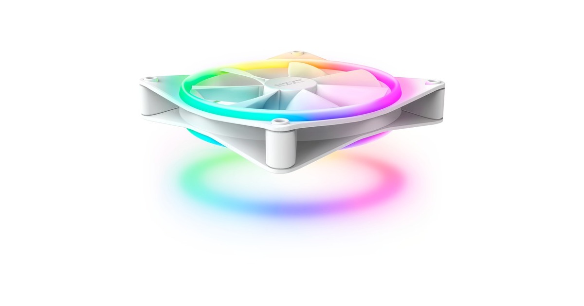 NZXTF140 RGB DUO case fan  (Wit, 140 x 140 x 25 mm, PWM, zonder controller)