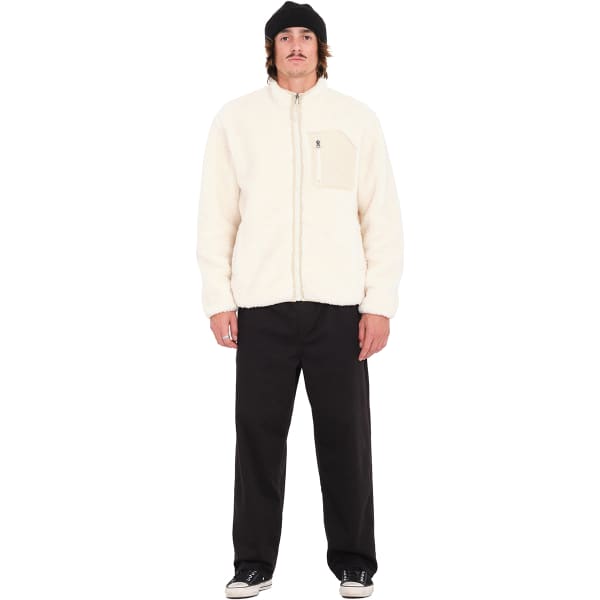 Veste polaire snowboard VOLCOM MUZZER FUZZAR ZIP DIRTY WHITE