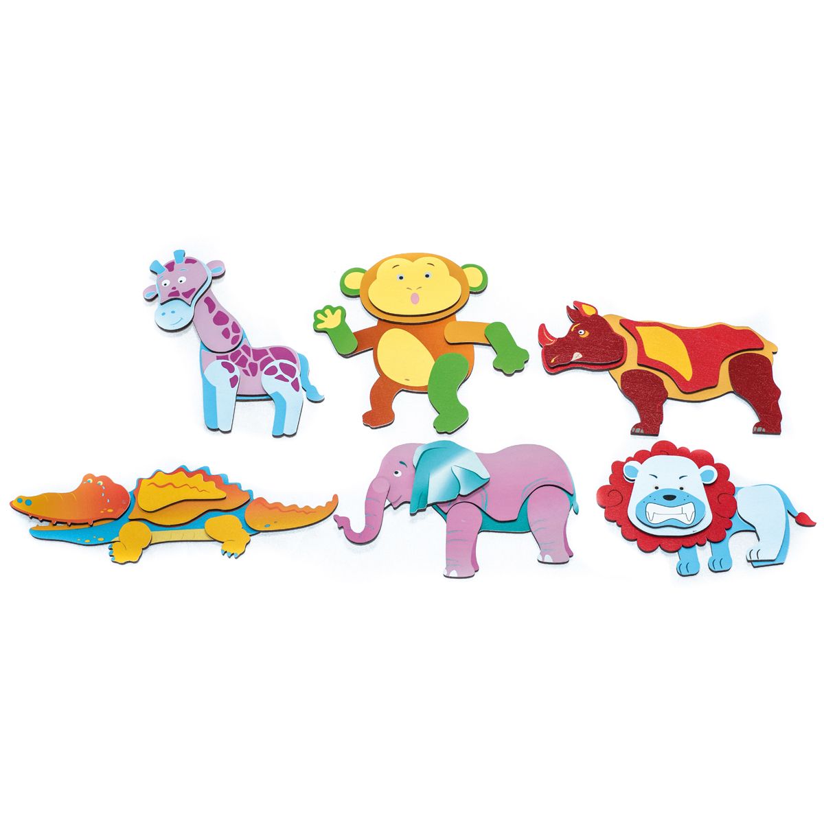 EDUPLAY Magnetpuzzle Wildtiere
