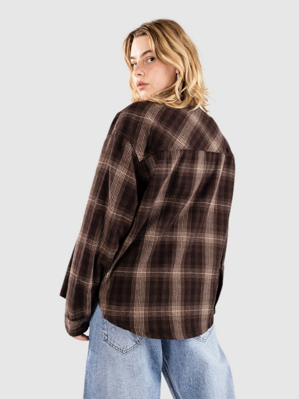 Empyre Arkin Flannel Shirt tan brown