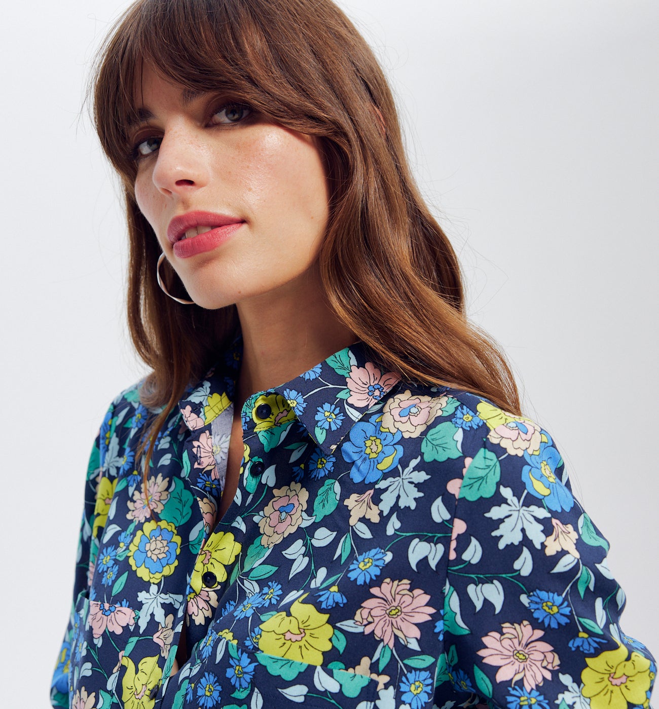Chemise imprimée Femme - Imprimé marine