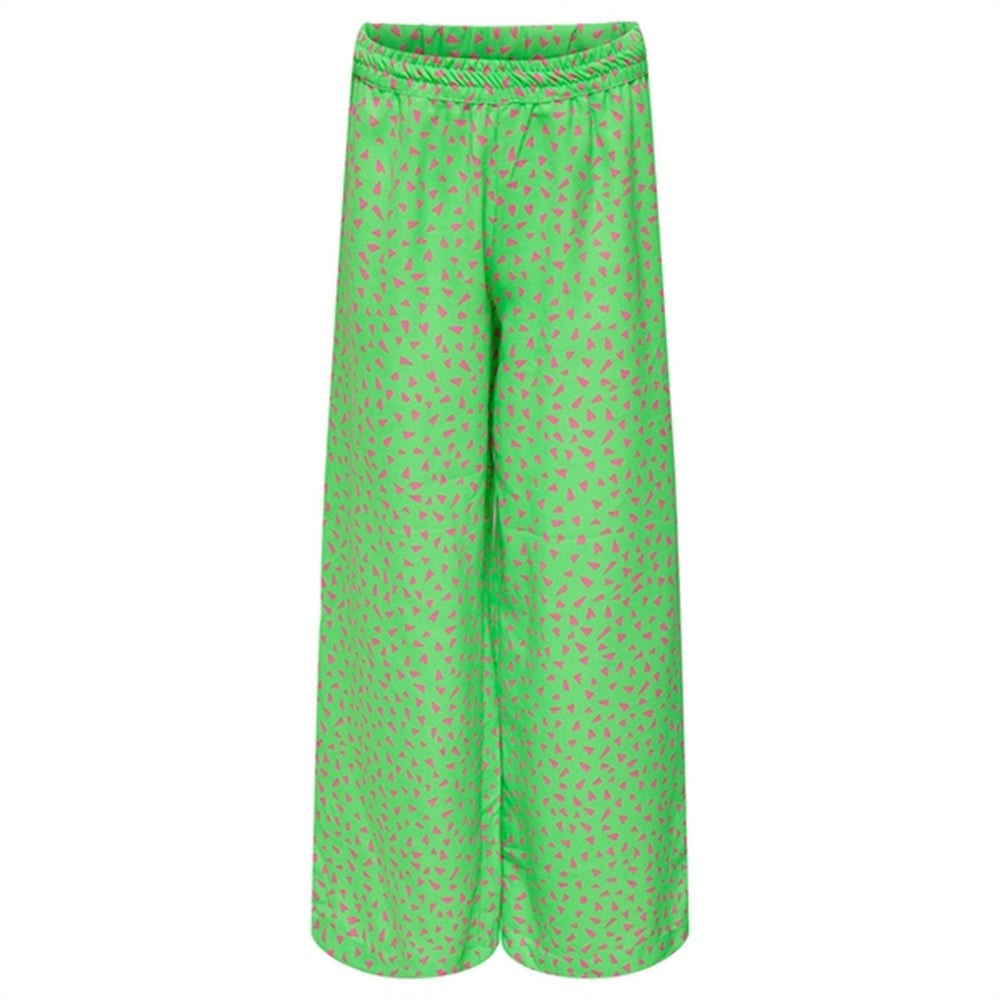 Summer Green Lino AOP Bukser - kids ONLY