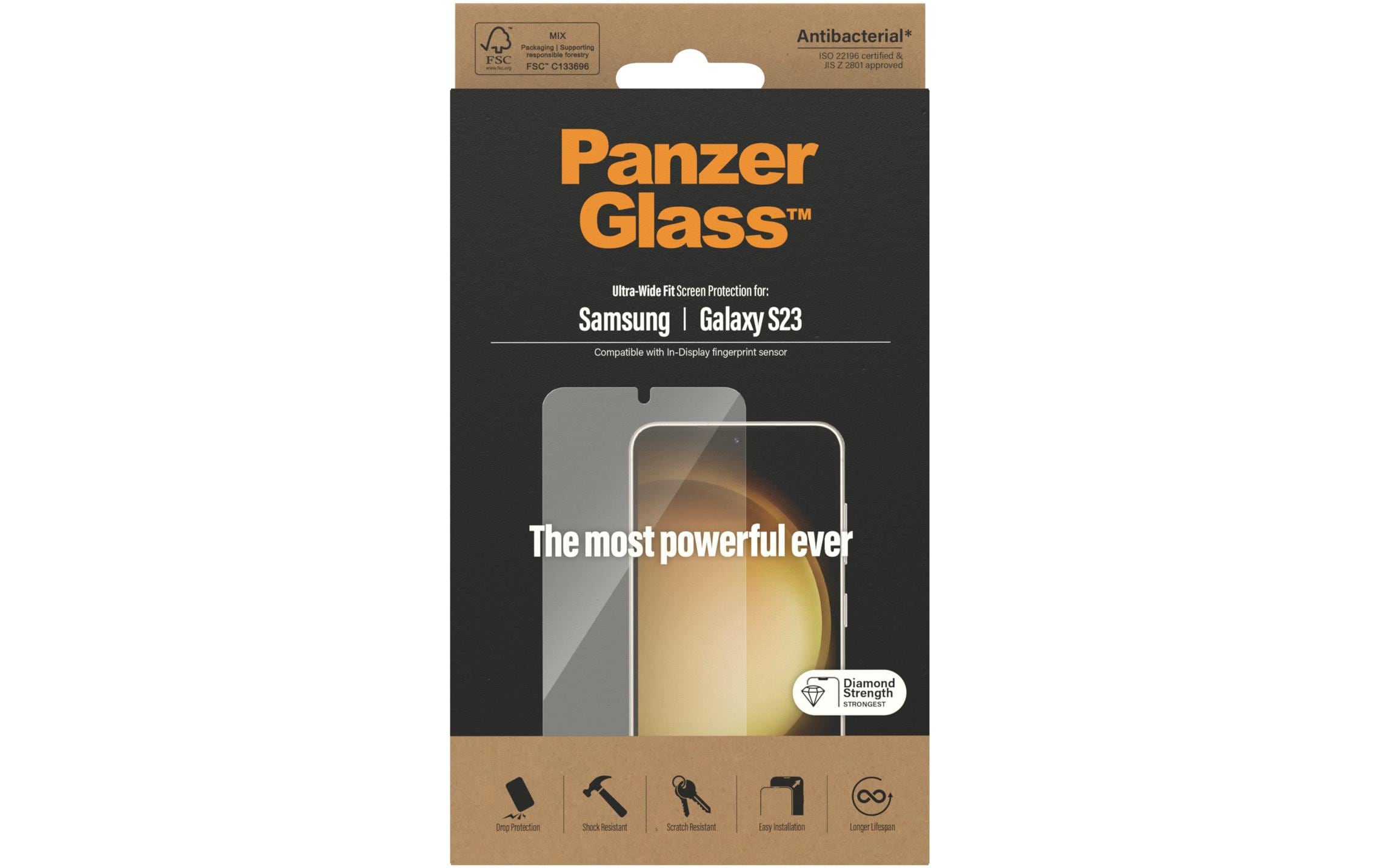 Displayschutz Ultra Wide Fit Galaxy S23Display-Schutzfolie für das Samsung Galaxy S23