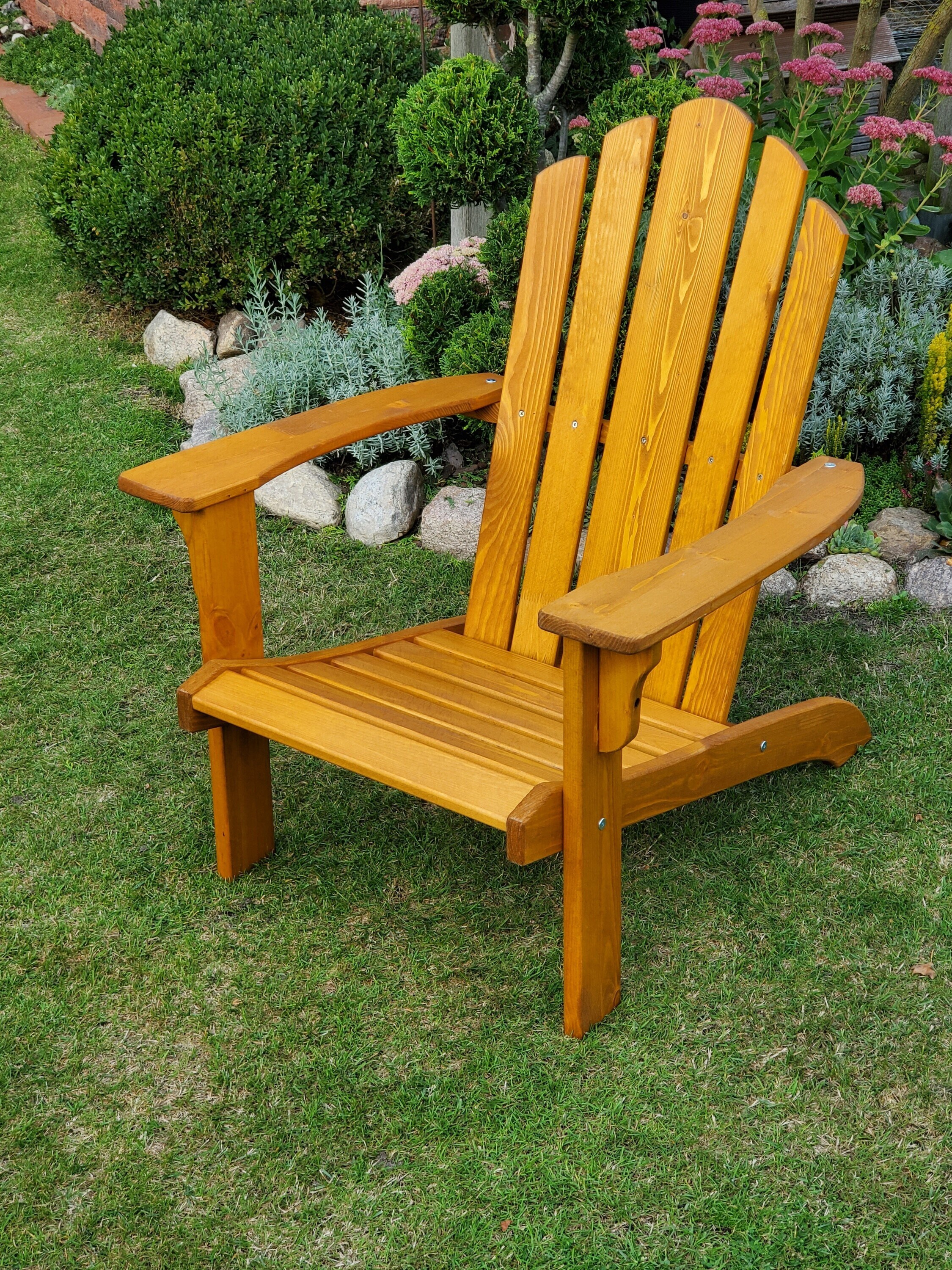 Promadino Promex Handels GmbH, Steinbrückerstraße 2-4, 23556 Lübeck, service@promex-online.de Deckchair, honigbraun lackiert