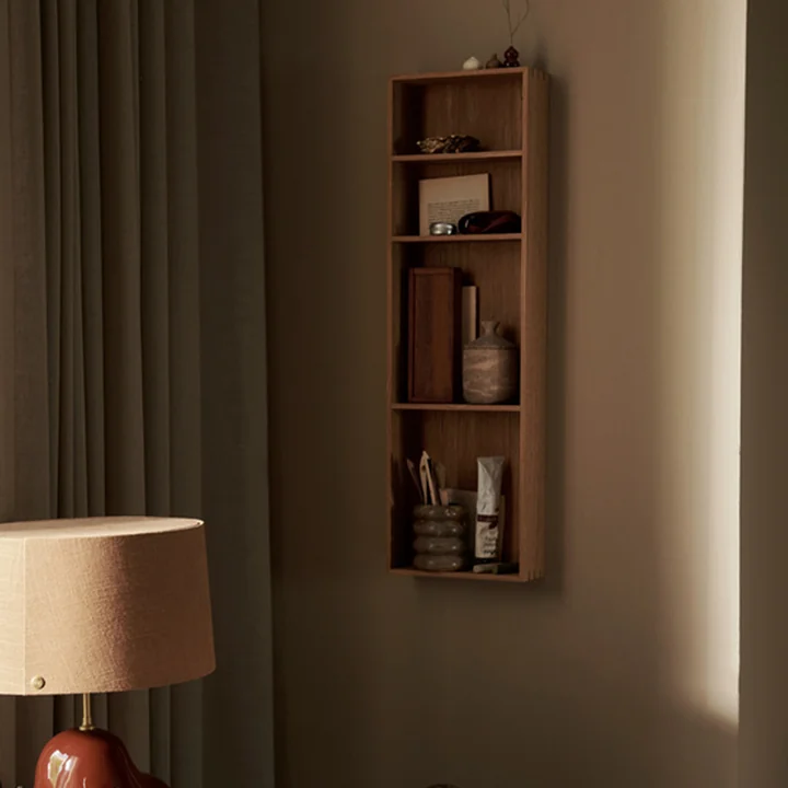Ferm Living - Bon Wandregal, 24 x 80 cm, Eiche geölt