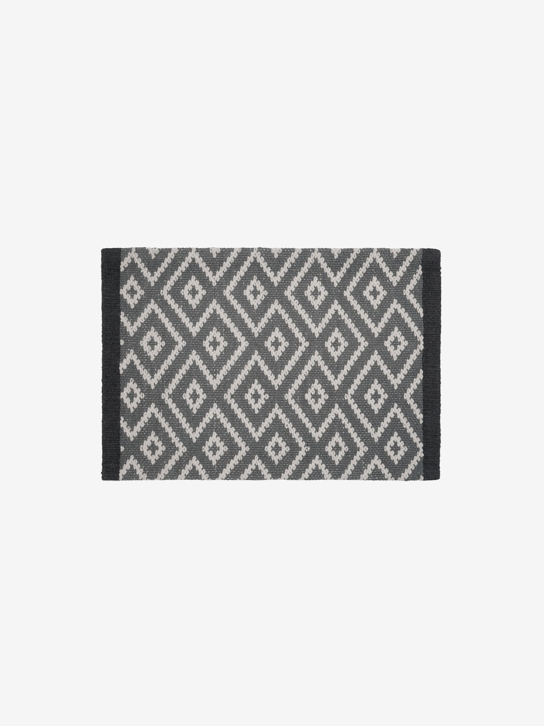 Geometrische deurmat met diamantprint