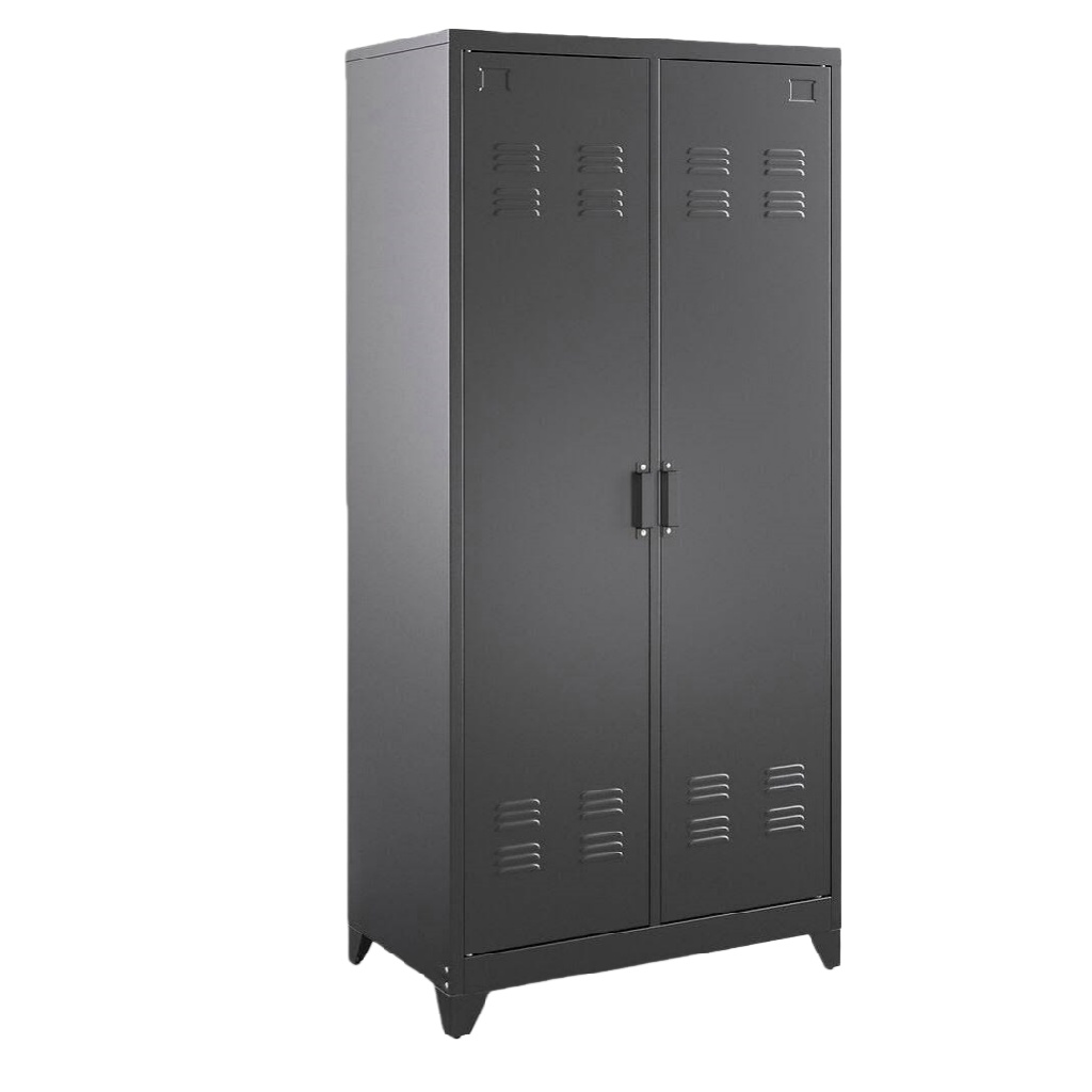 Armoire métallique à deux portes de rangement