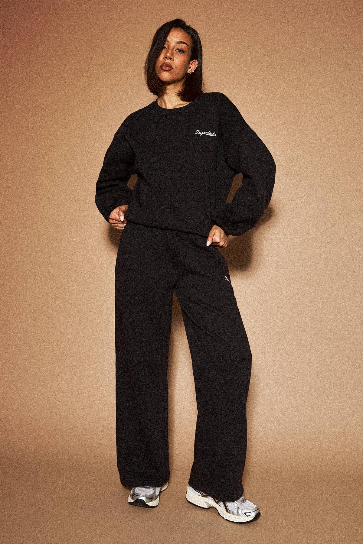 Sweat-shirt Col Rond Ample Dsgn Studio