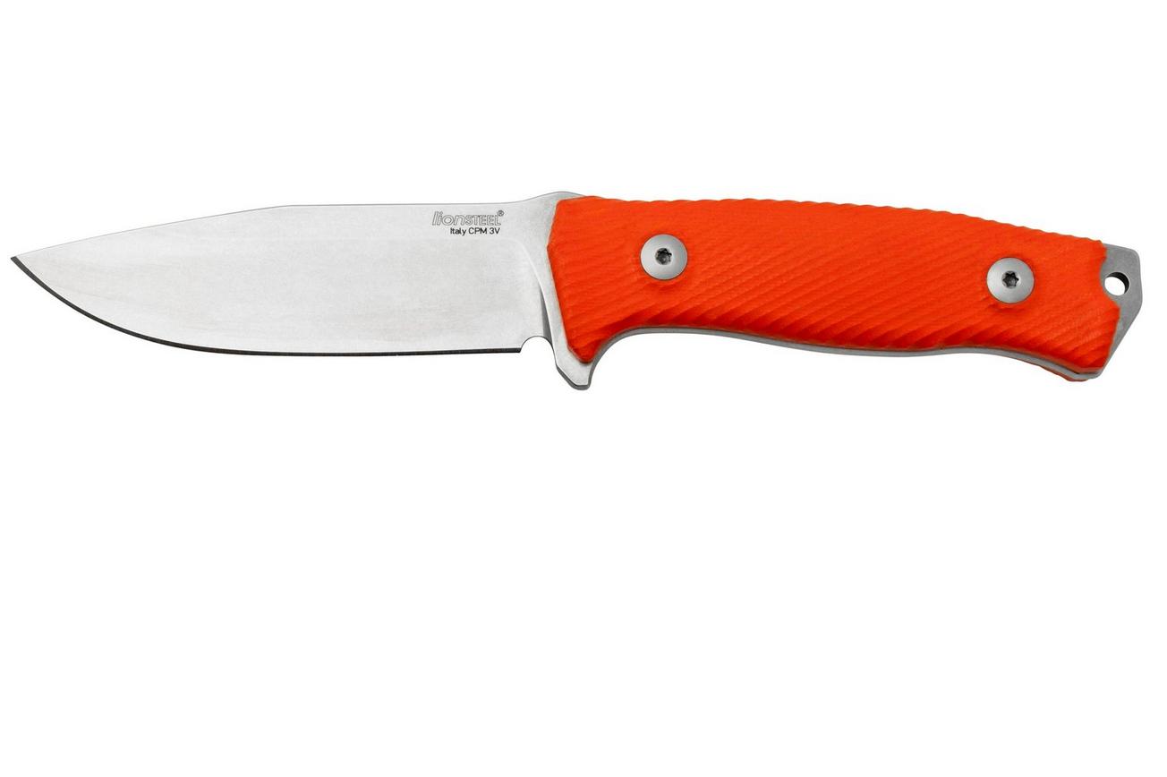LionSteel M5 CPM 3V, Orange G10 Knivesandtools Exclusive survivalmes