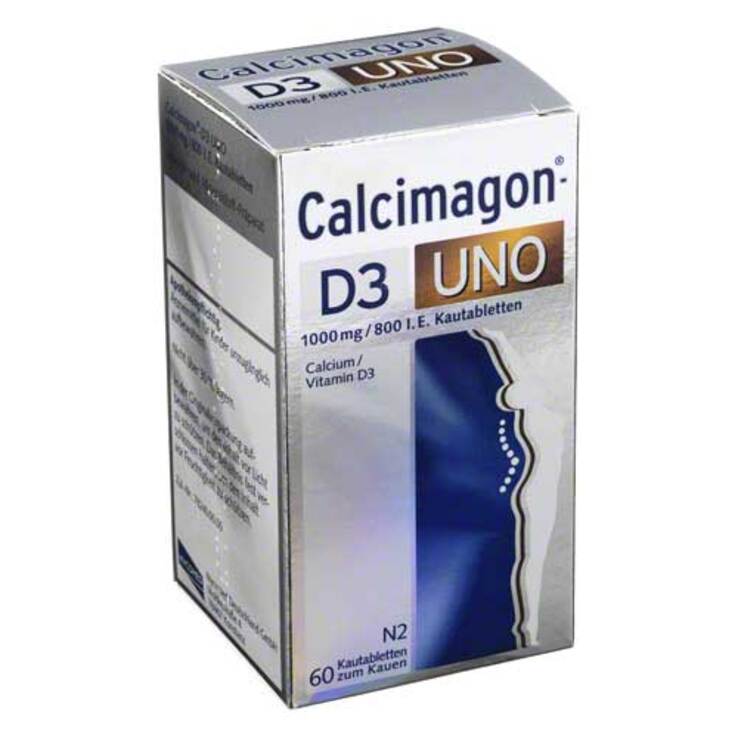 Calcimagon D3 Uno Kautabletten, 60 St