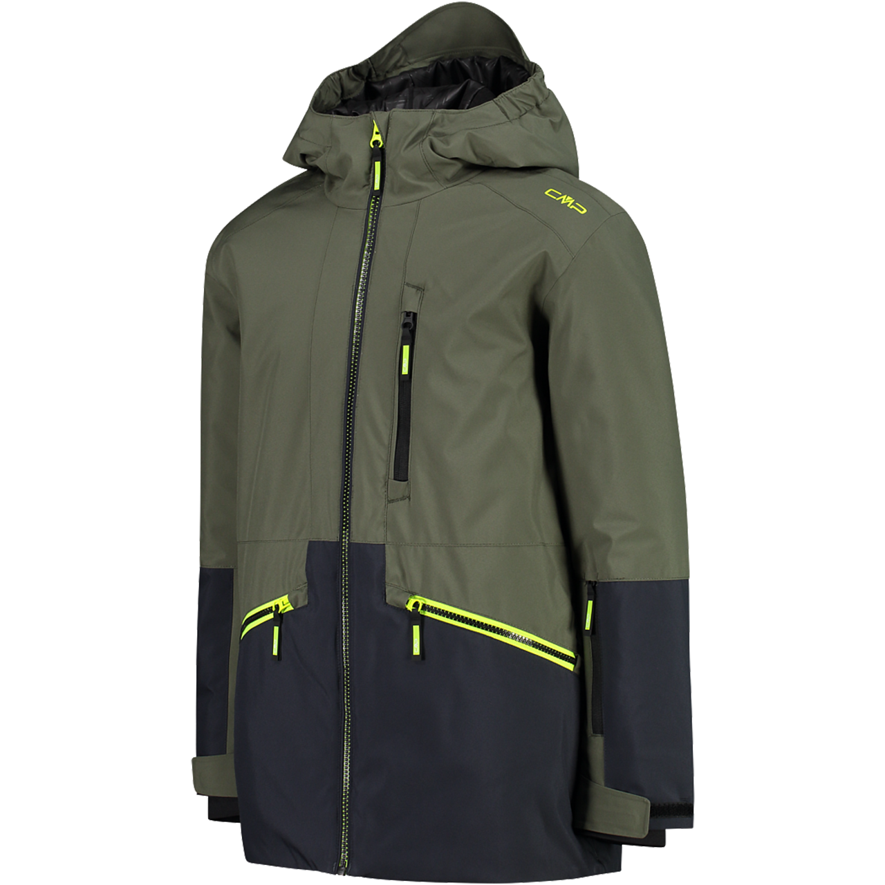 CMP Junior Ski Jacket FIX HOOD olive | Ski Jackets | Ski Clothing | Kids | XSPO-Fashion.com