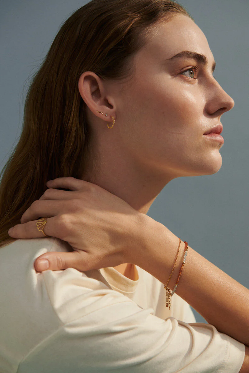 Pernille Corydon  Ocean Flow øreringe box - sølv