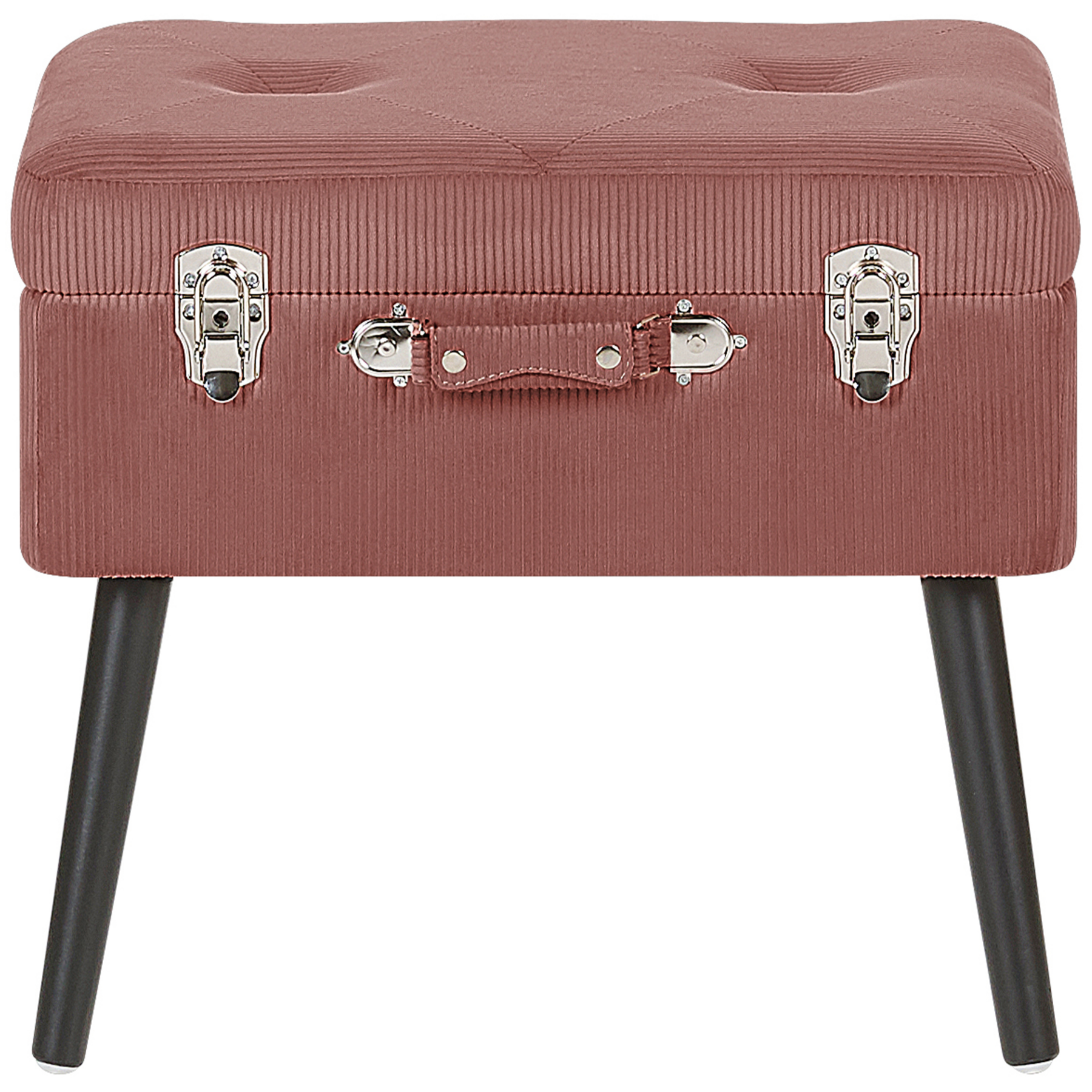 Beliani - MALLARD - Hocker - Roze - Corduroy