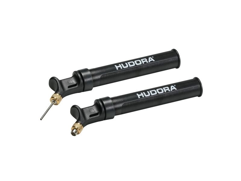 Hudora Ballpumpe In & Outdoor 4 x 19 cm schwarz Die ideale Begleitung für unterwegs