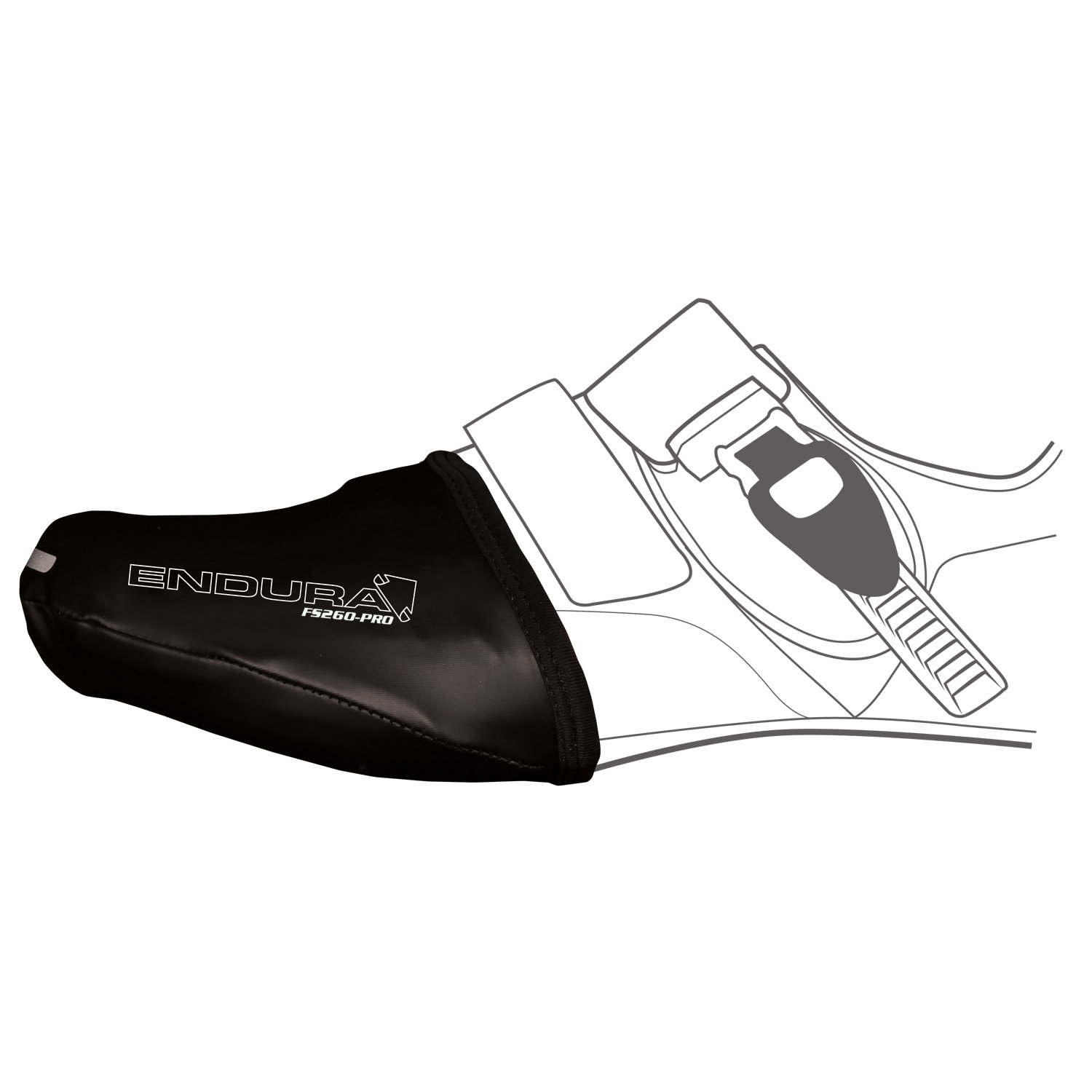 Endura Tåcover Sort