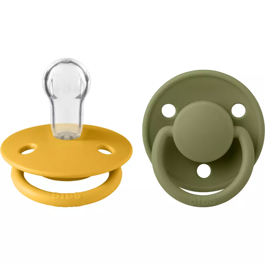 BIBS® Schnuller De Lux  Honey BeeOlive 0-36 Monate, 2 Stk.