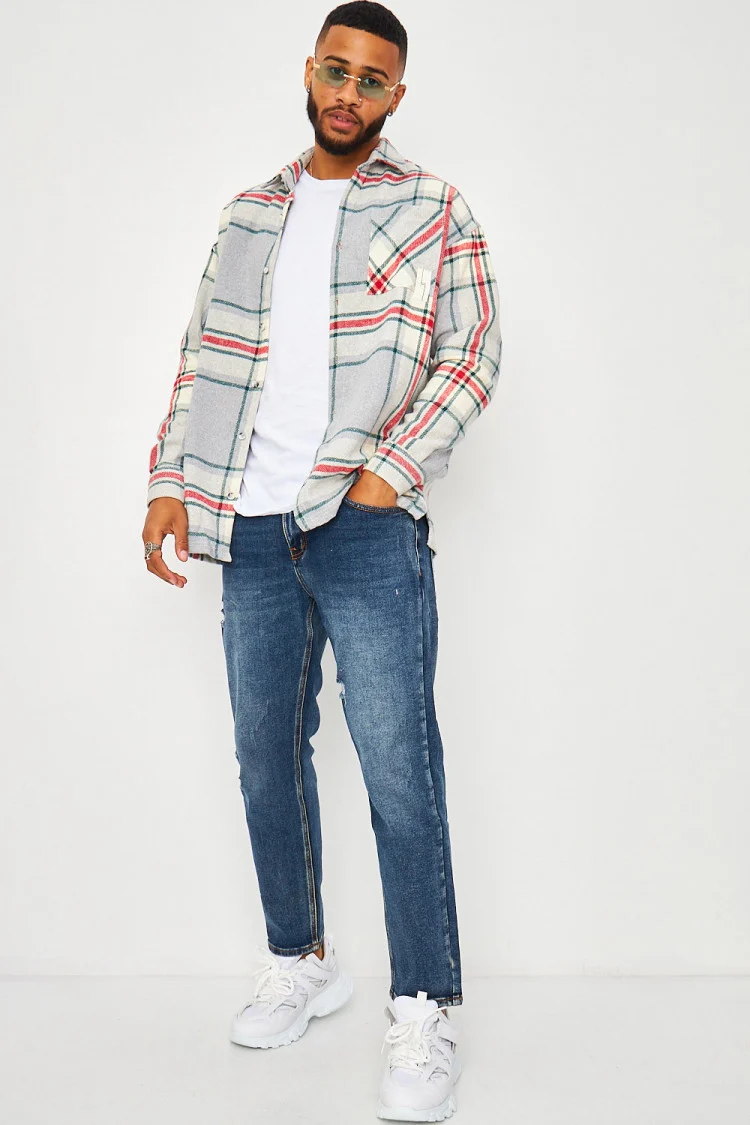 Jean Regular bleu déchiré