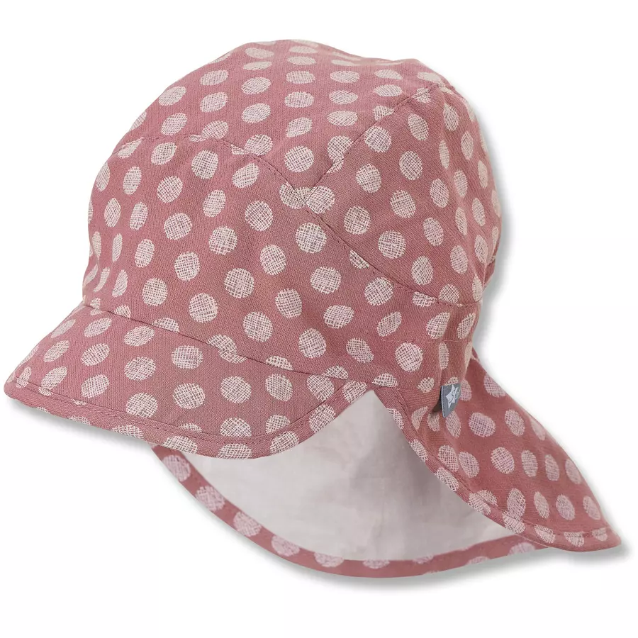 Sterntaler Schirmmütze mit Nackenschutz rosa