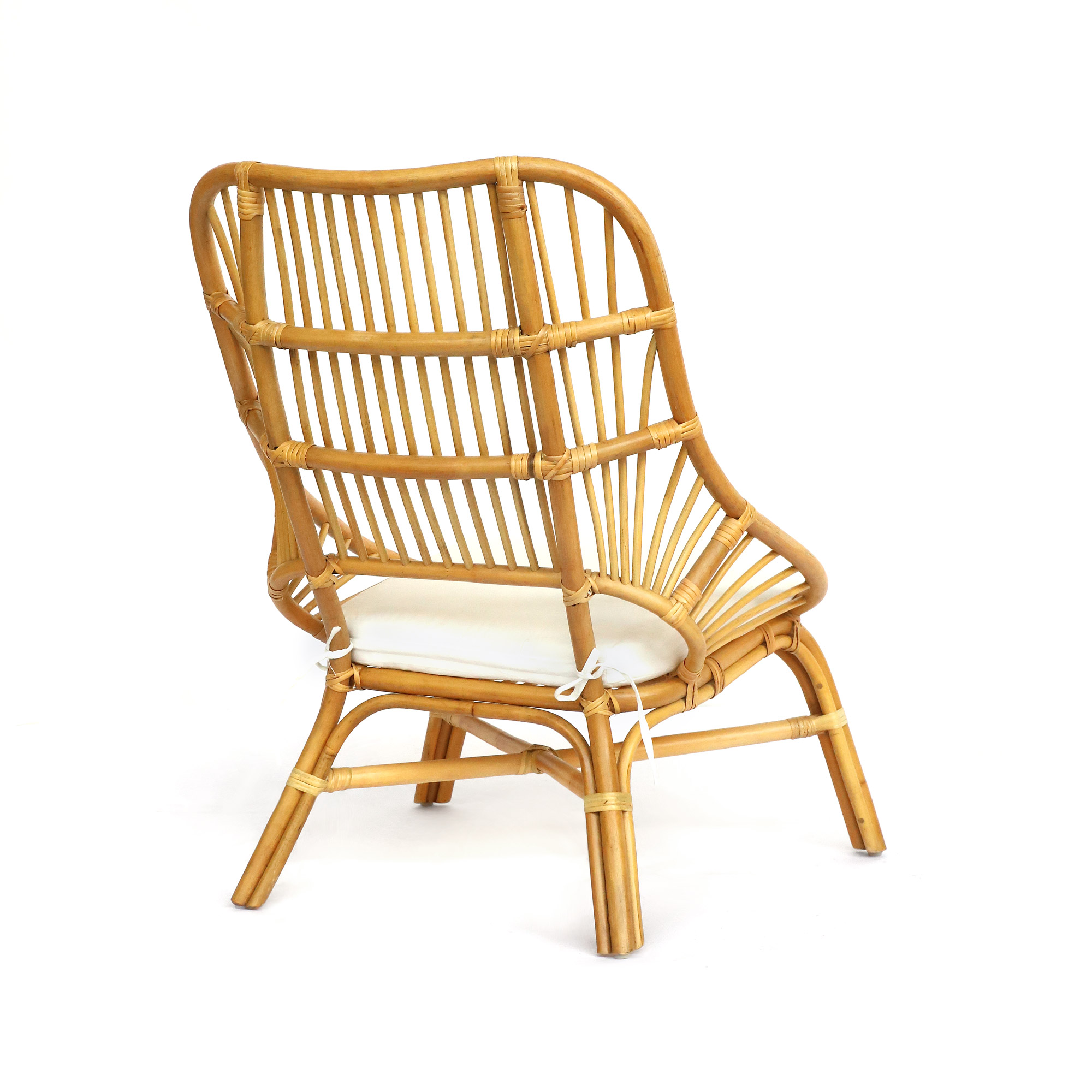 Lounger 'Bennet' aus Rattan, natur, B 68 cm, H 91 cm, L 76 cm von fischer's lagerhaus