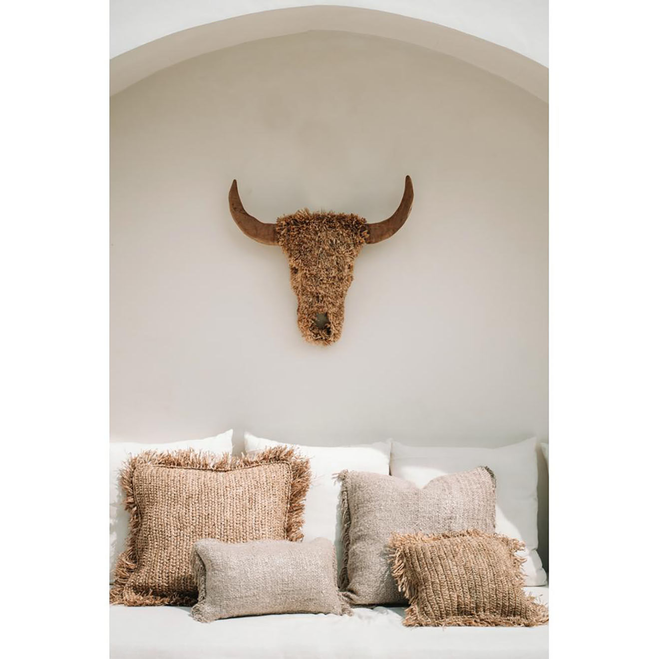 Bazar Bizar Housse de coussin Oh My Gee beige - 30x50 cm