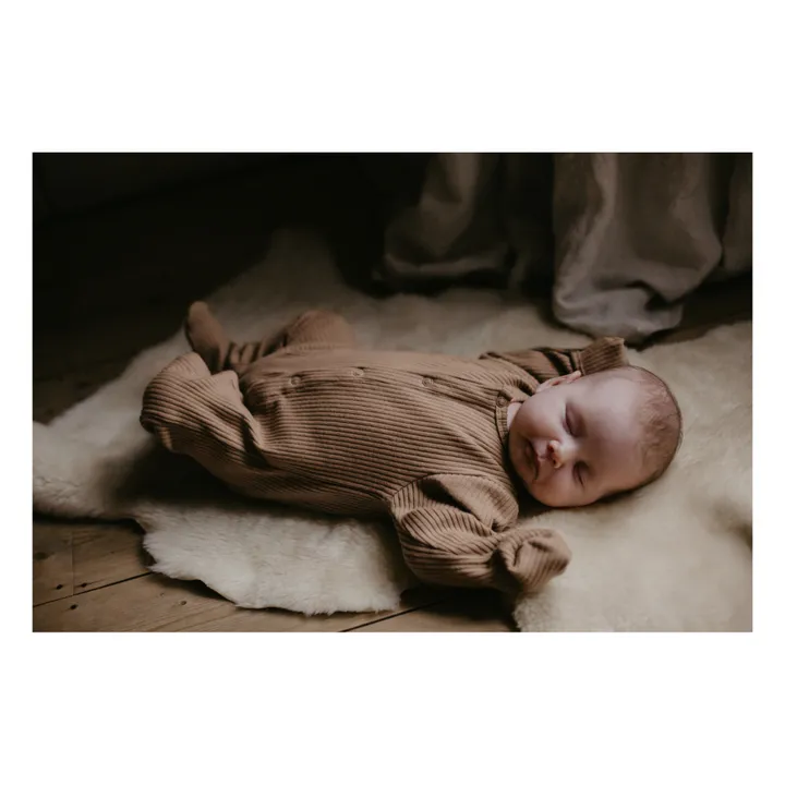 The Simple Folk Pyjama sans Pieds Coton Bio Côtelé | Camel