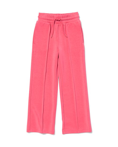 pantalon enfant avec couture décorative rose