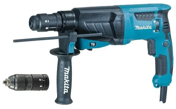 MAKITA SDS-PLUS BOREHAMMER MED SMEDEMULIGHED 800W 2.4J   EKSTRA HÅNDTAG HR2630T