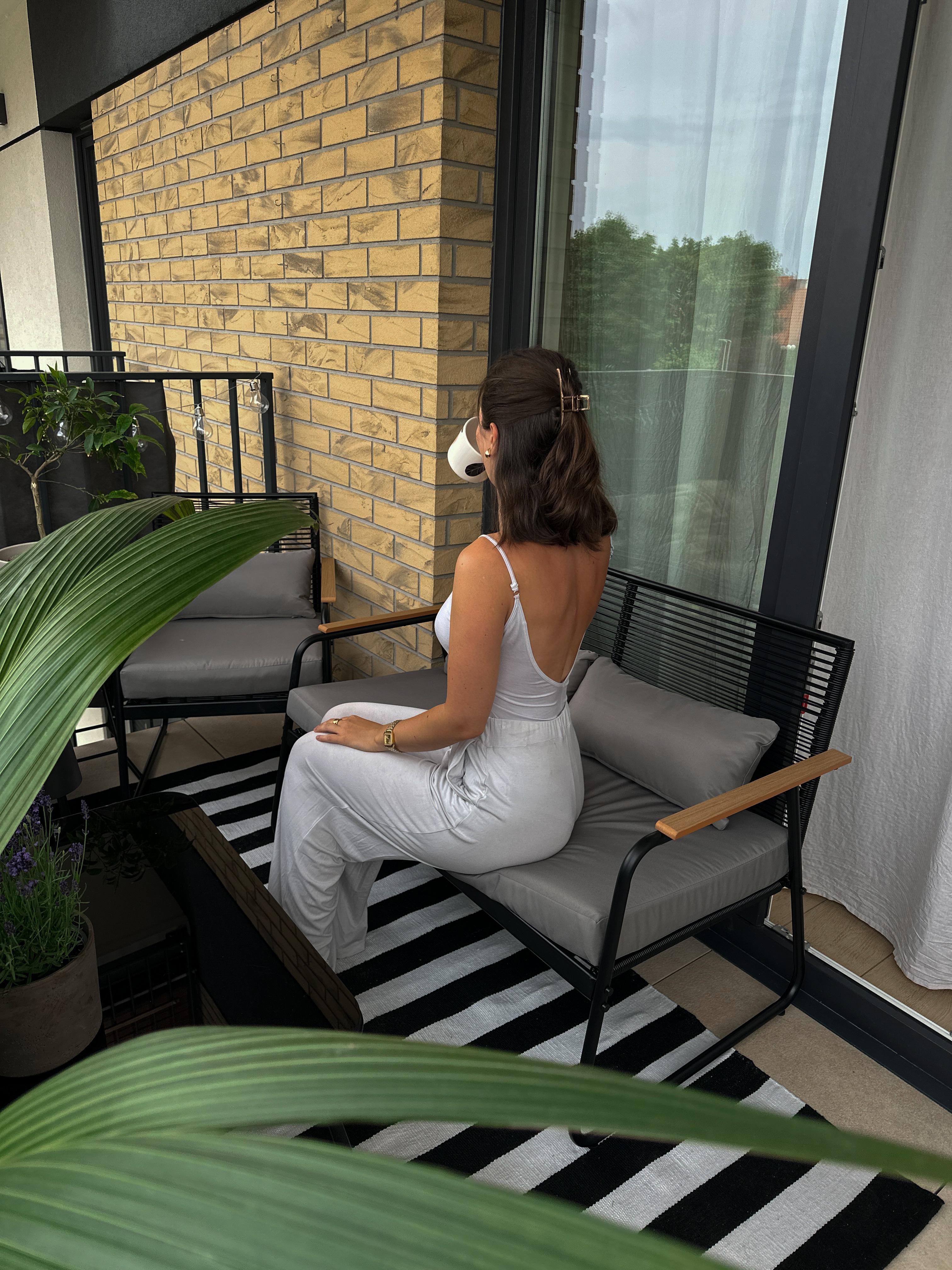 Loungeset met tafel 4-zits POMONTE Metaal Zwart