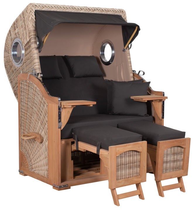 Strandstoel Rantum Teak PE kuip Design 548
