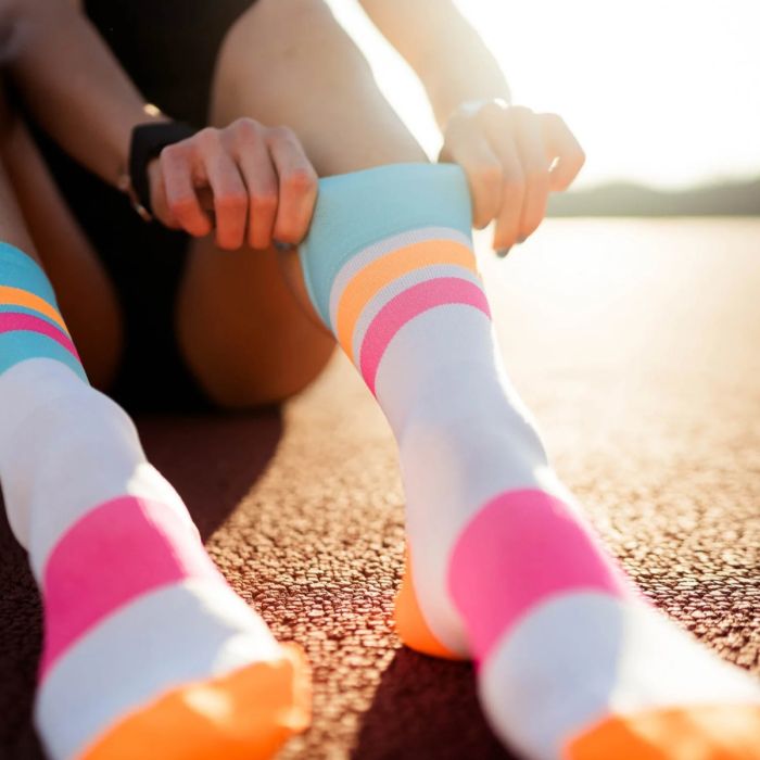 Incylence Unisex Strømper ULTRALIGHT TRACKS Socks Hvid