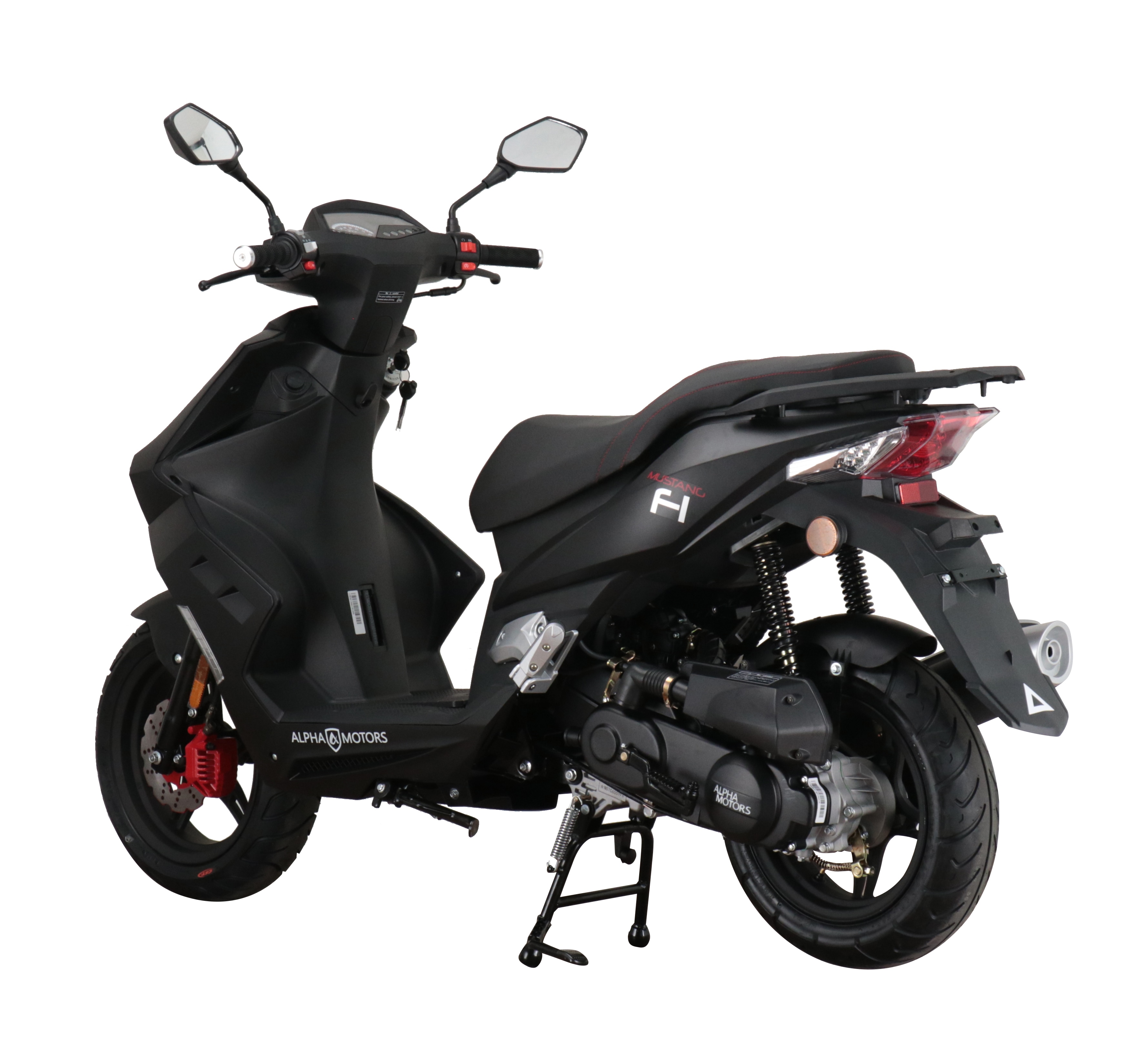 Alpha Motors Motorroller Mustang FI 50 ccm 45 kmh EURO 5 mattschwarz
