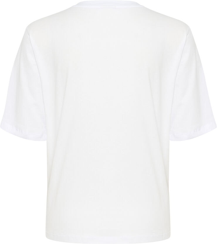 Kaffe KAmira T-Shirt Optical white/watermelon