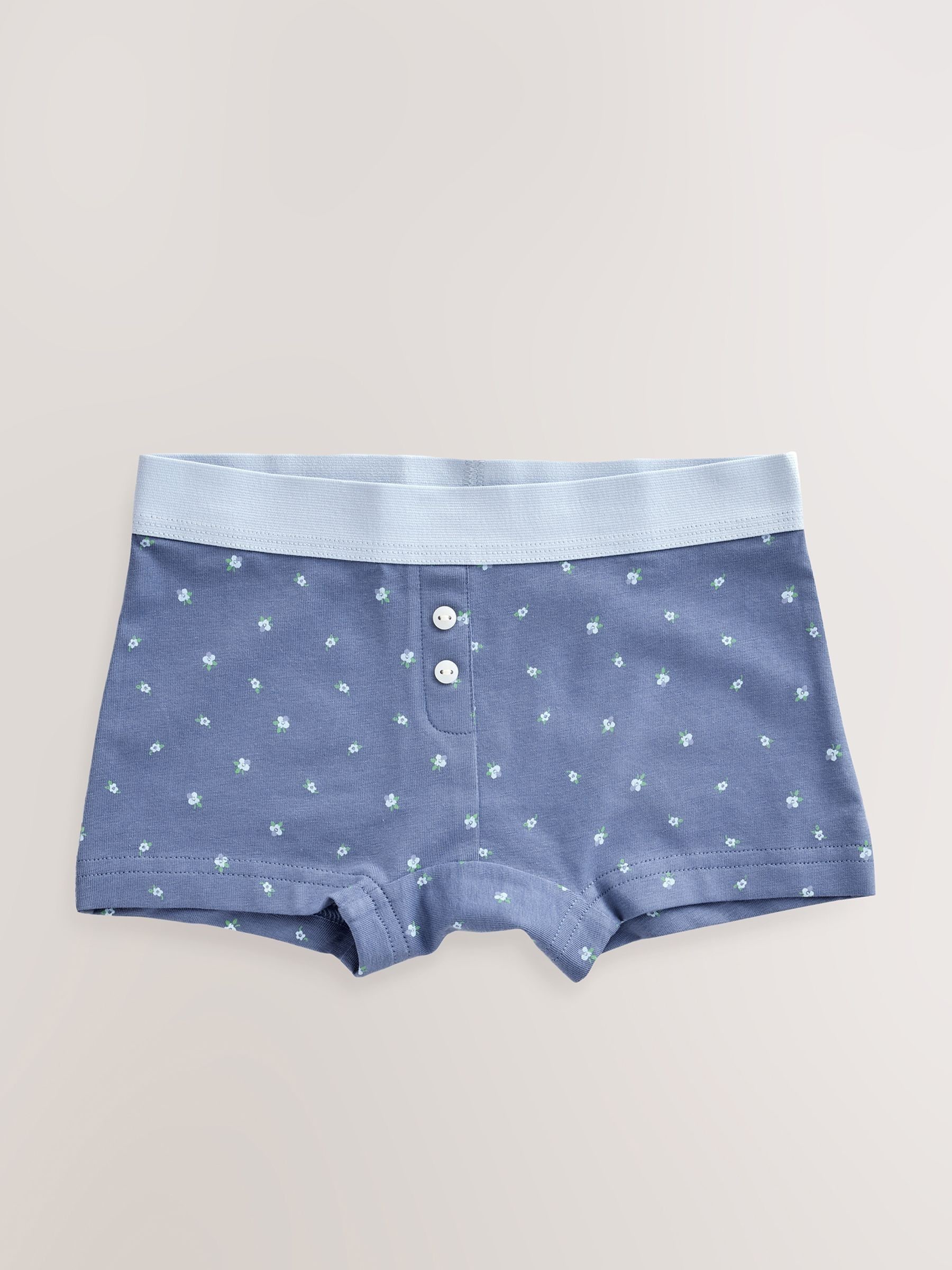 Blauw - Korte boxershorts verpakking van 5 (2 - 16 jr)
