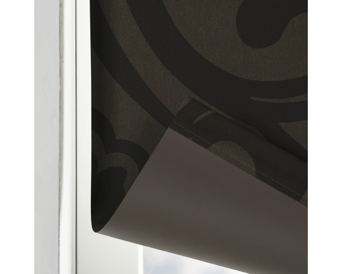 Soluna verduisterend rolgordijn D4, ornament bruin, 60x190 cm