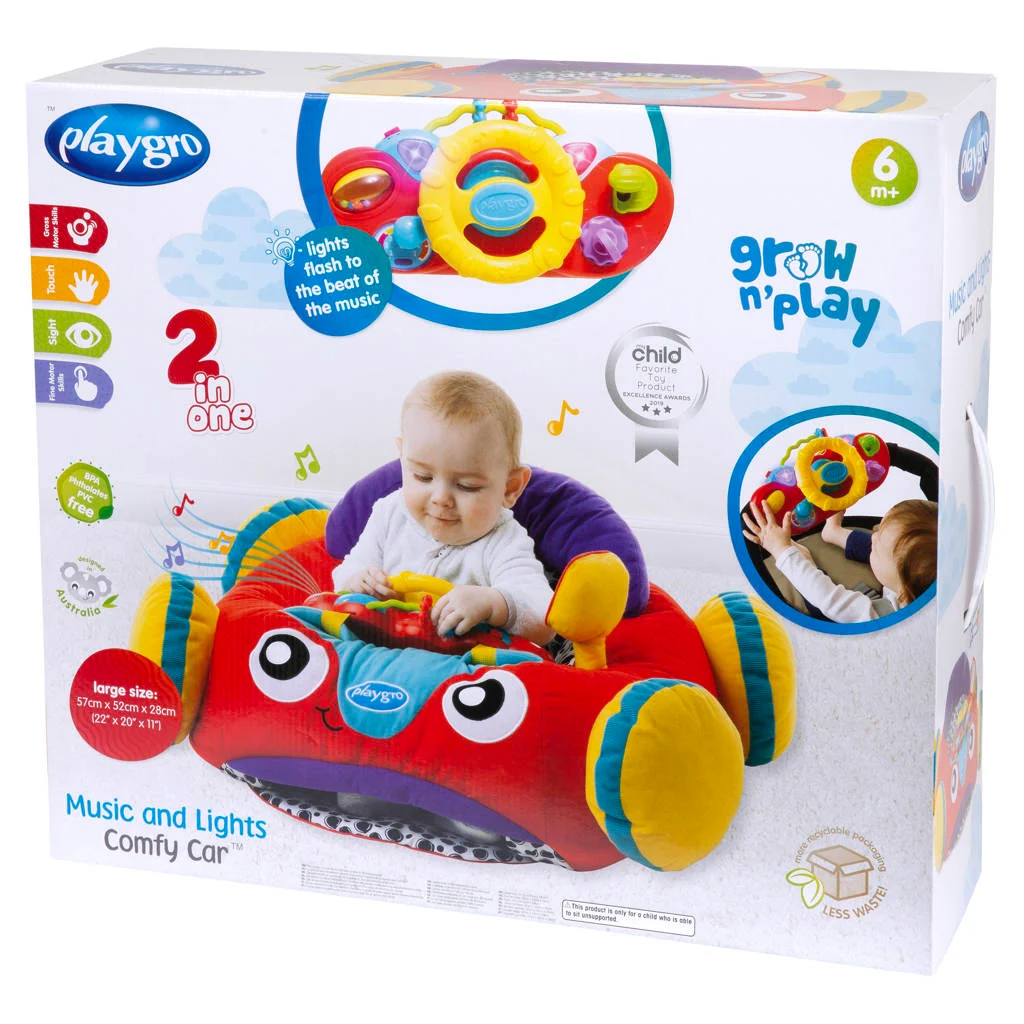 PLAYGRO Muziek- en Lichtjes Comfortauto