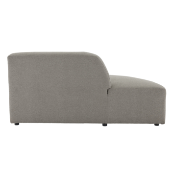 Modulaire bank Lieve eindstuk hoek links groot model taupe stof