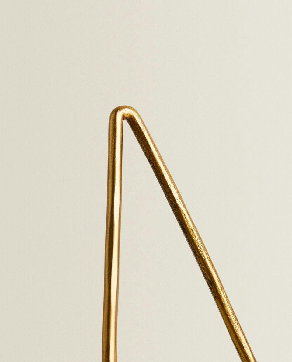 SUPORTE DE EXIBIÇÃO EM METAL DOURADO