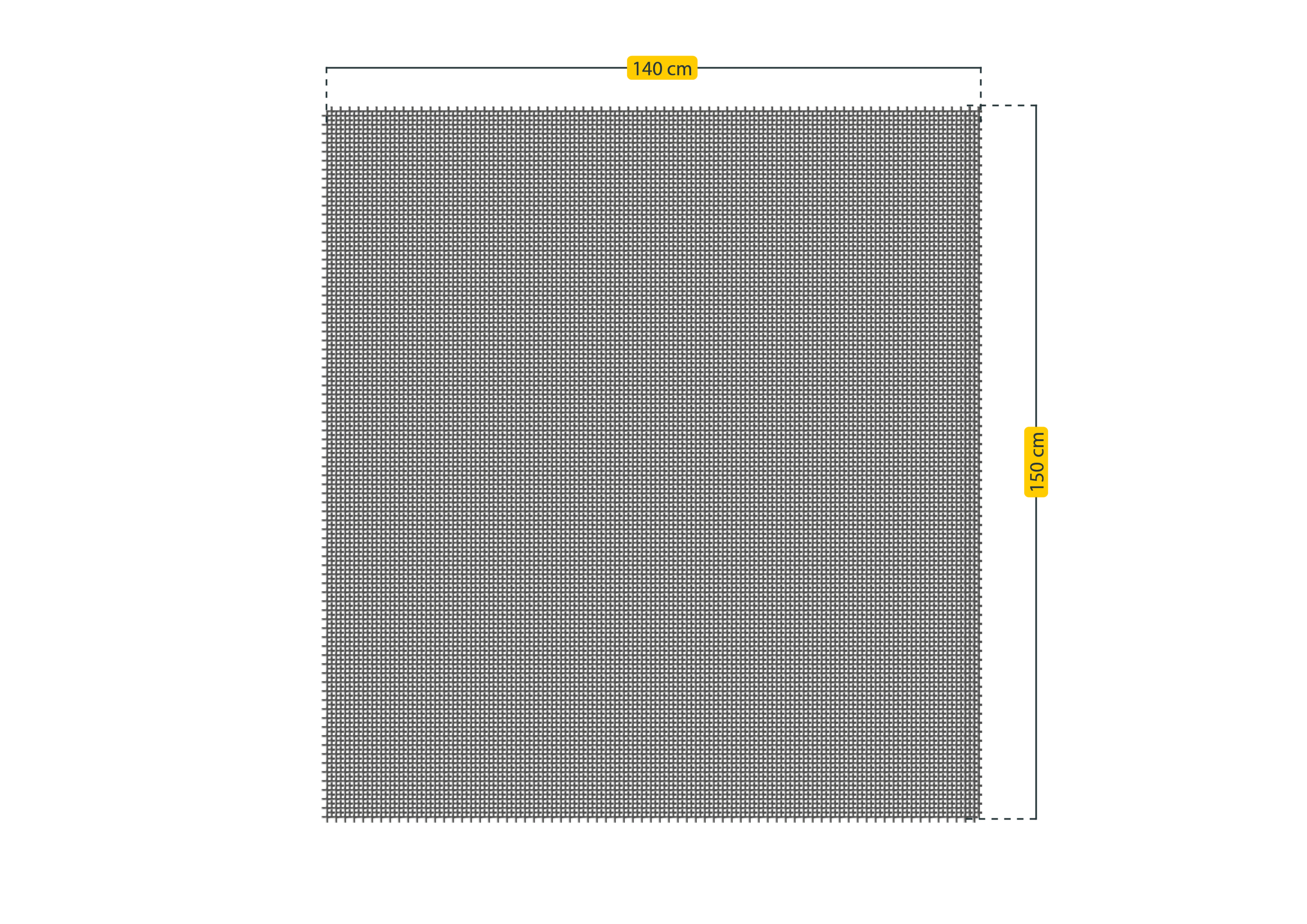 Schellenberg Pollenschutzgitter anthrazit 140 x 150 cm