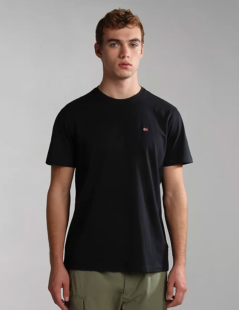 NAPAPIJRI T-SHIRT HOMME LOGO CŒUR NOIR