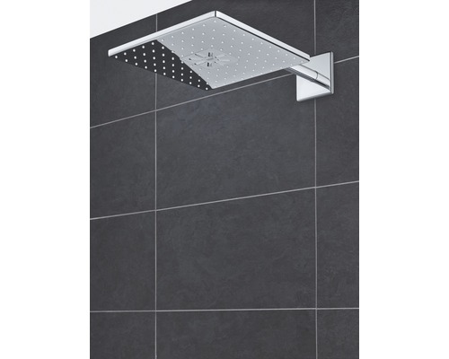 Hoofddoucheset GROHE Rainshower SmartActive 310 Cube 26479000 31x31 cm incl. douchearm 43 cm chroom