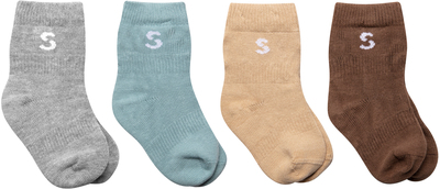 STUCKIES Sokker Baby 4-Pakk, River
