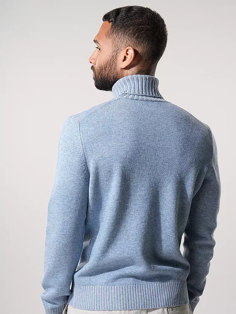 GRAN SASSO Rollkragenpullover hellblau